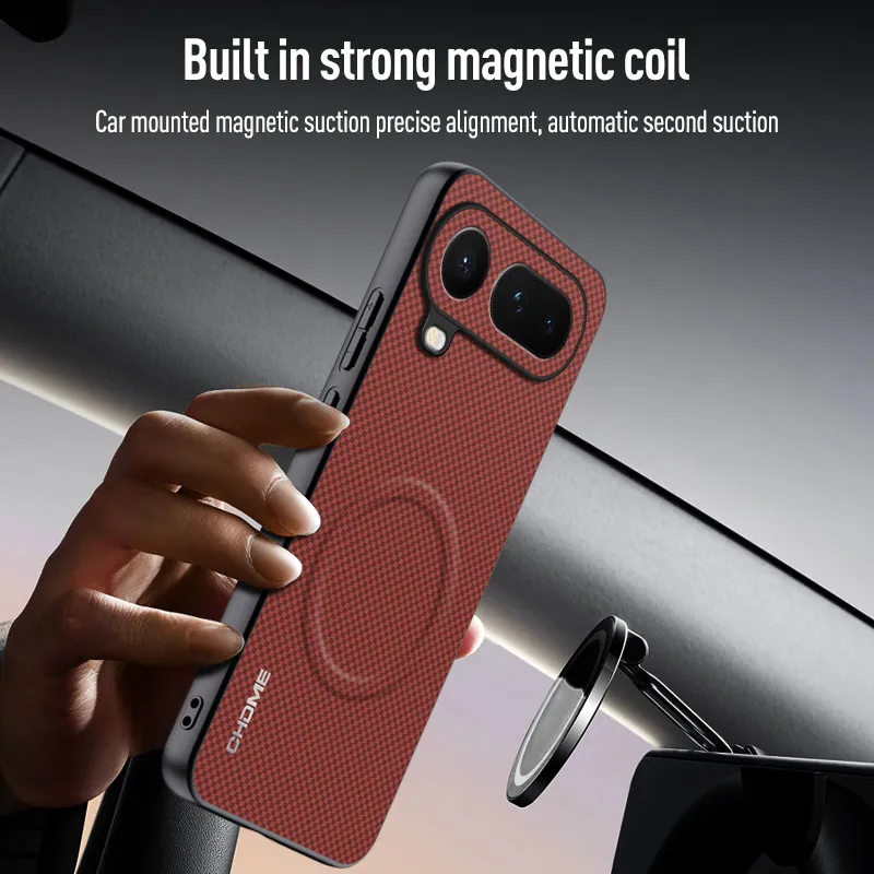Magnetic Car Mount Anti-Drop Protective Back Case with Soft Edge