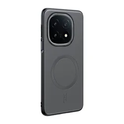 Coque de protection en cuir magnétique anti-traces de doigts et antidérapante