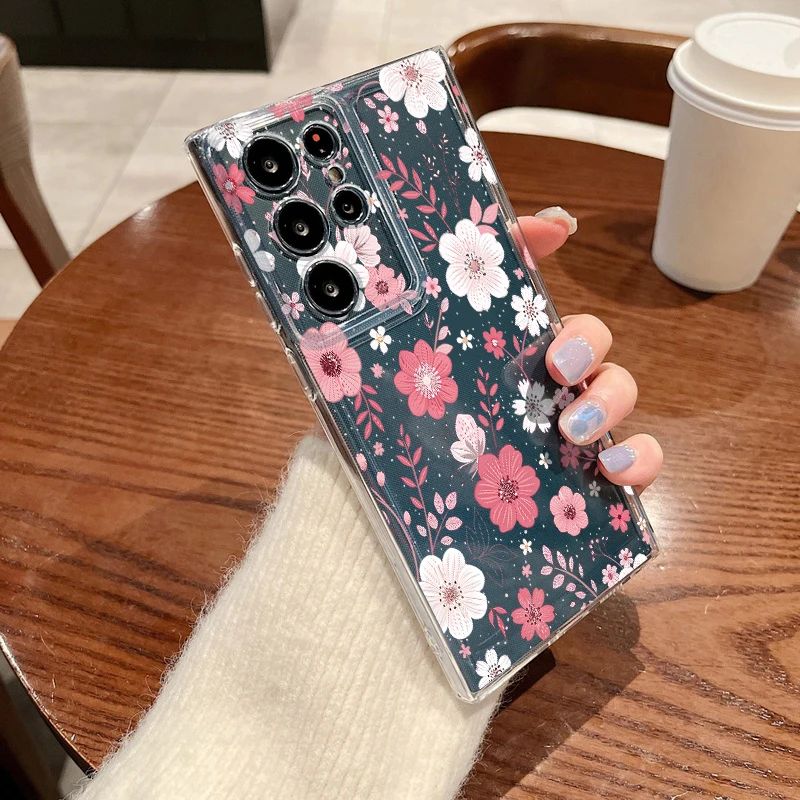 Floral Artistic Soft TPU Phone Case Cover