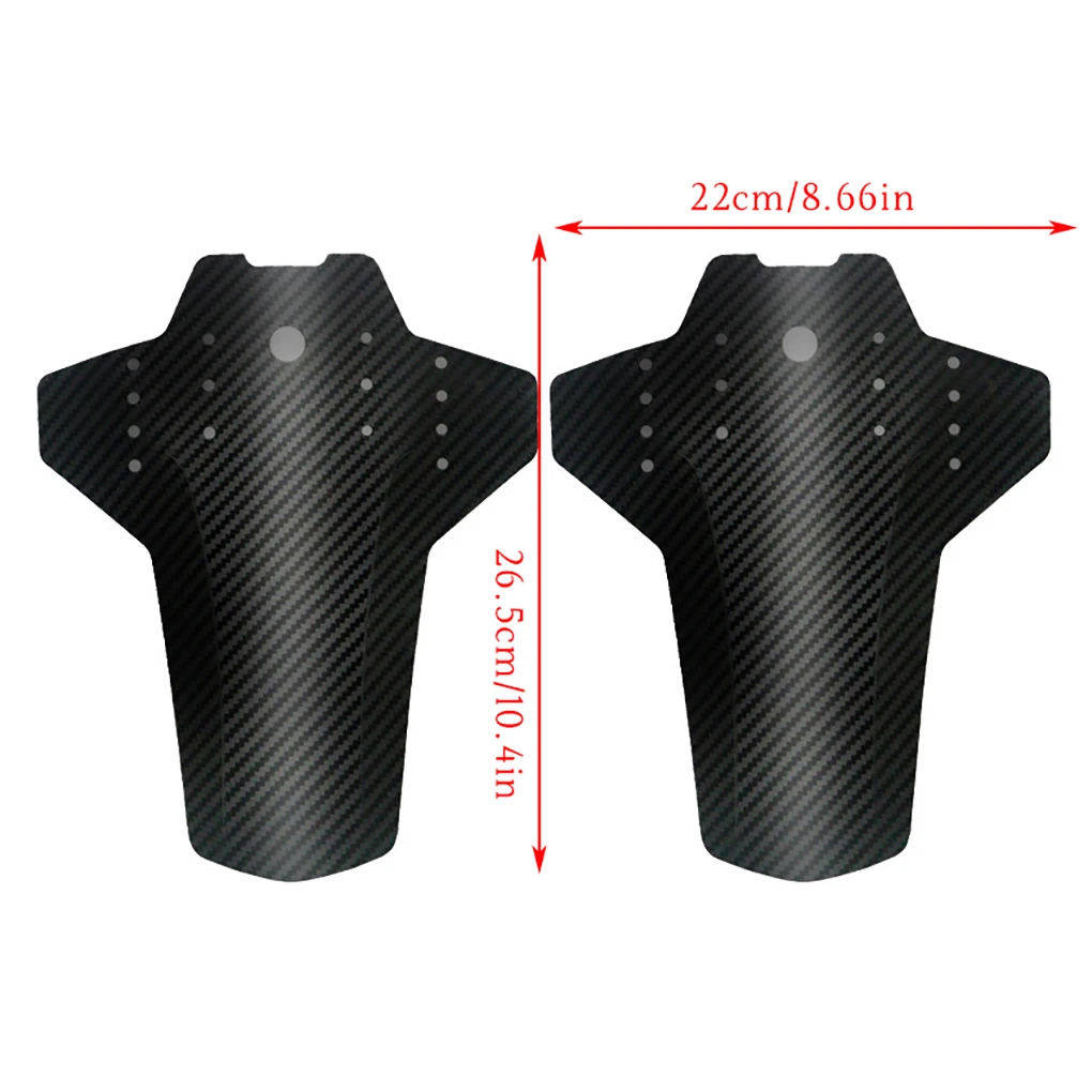 2Pcs Bike Fender Mountain Bicycle Front Rear Wheels Pattern Bike Mudguard Road Bike Dirtboard Cycling Removable Replacement Part