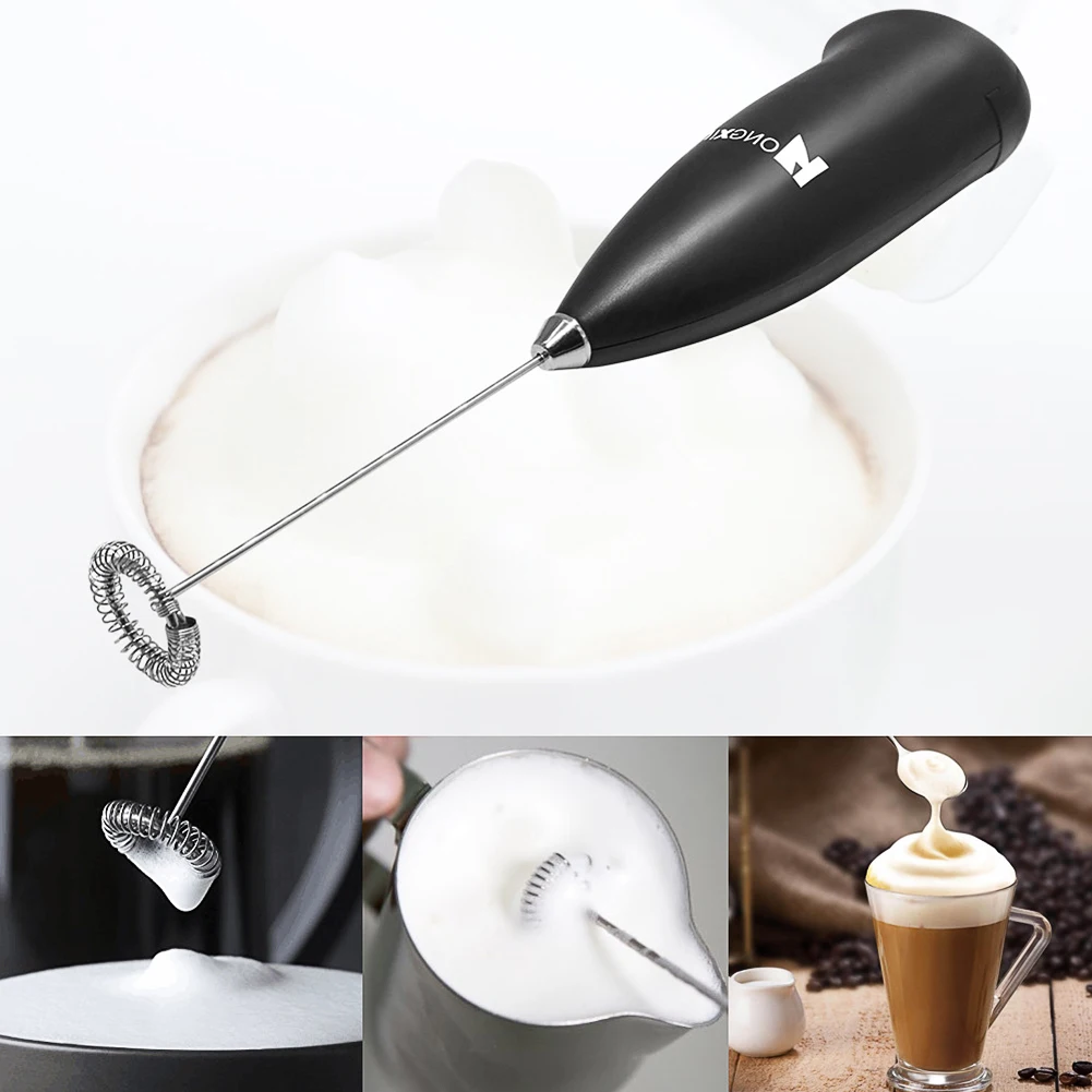 Electric Handle Coffee Beater Stirrer Milk Frother Foamer Whisk Mixer Milk  Treater Juice Muddler Coffee Stirrer