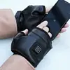 USB Electric Heated wireless Gloves Hand Warmers 2000mAh rechargeable battery 3-temp Settings Working Half Mittens for Women Man 5