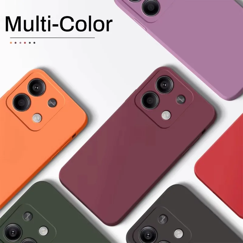 Elegant Liquid Silicone Full Cover Phone Case - Fashionable Protection