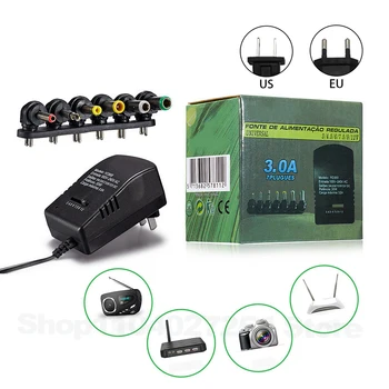 ปรับ 3V 5V 6V 9V 12V 3A 30W อะแดปเตอร์จ่ายไฟ 220V ถึง 12V 3A DC 5V Universal AC DC Switching Power Supply หม้อแปลงไฟฟ้า 1