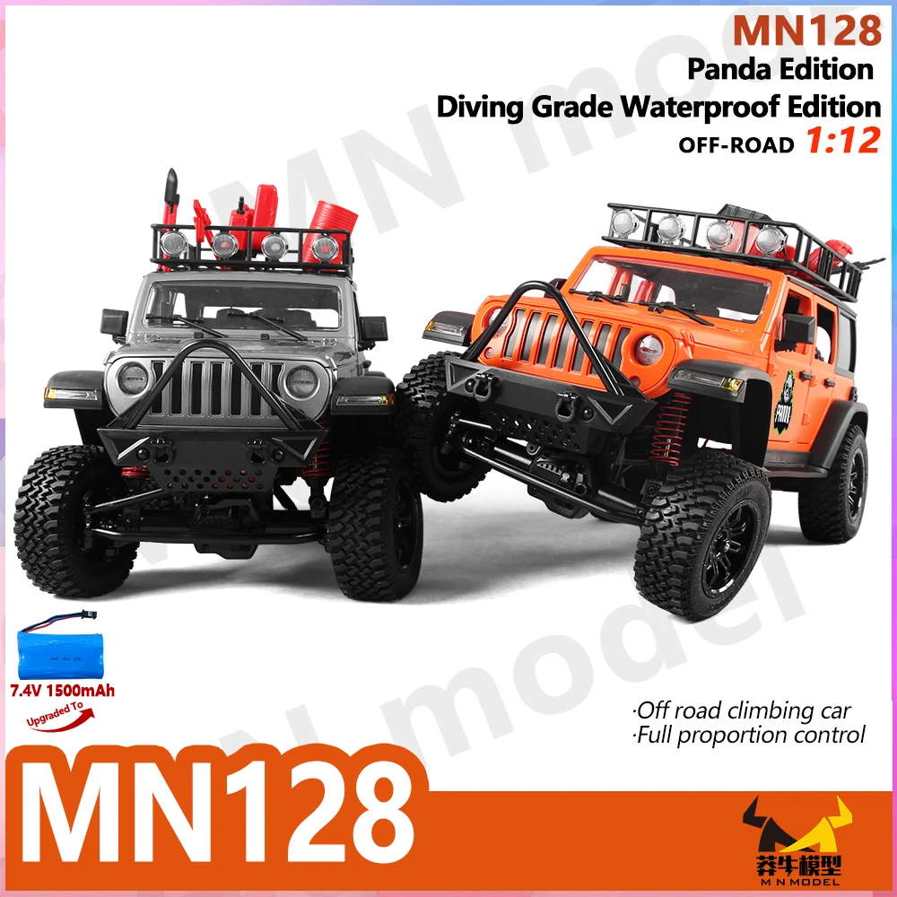 Nylon Metal 4WD RC Jeep Car 2.4G Remote Control LED Light Off Road Toy