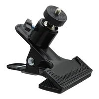 Metal Clamp Clip Alloy Flash Tripod Hoder Desktop Streaming 360 Swivel Ball-Head 1/4" Screw for Phone Gopro Dji Action Camera - Image 2