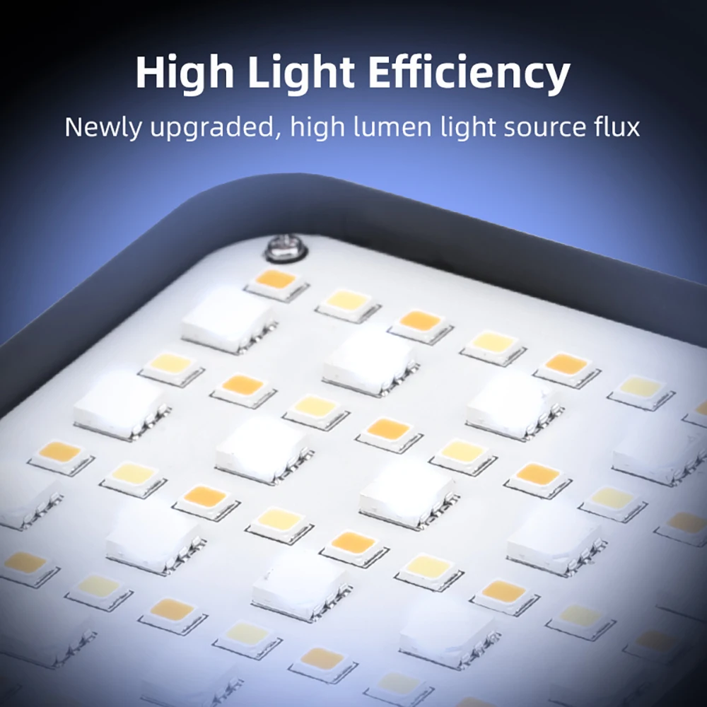 Flymile 필 라이트, DJI 포켓 3, 액션 3, 4 카메라 폰용, RGB, 바이 컬러 LED 비디오 라이트, 고프로 13 카메라용, 1200maH 사진