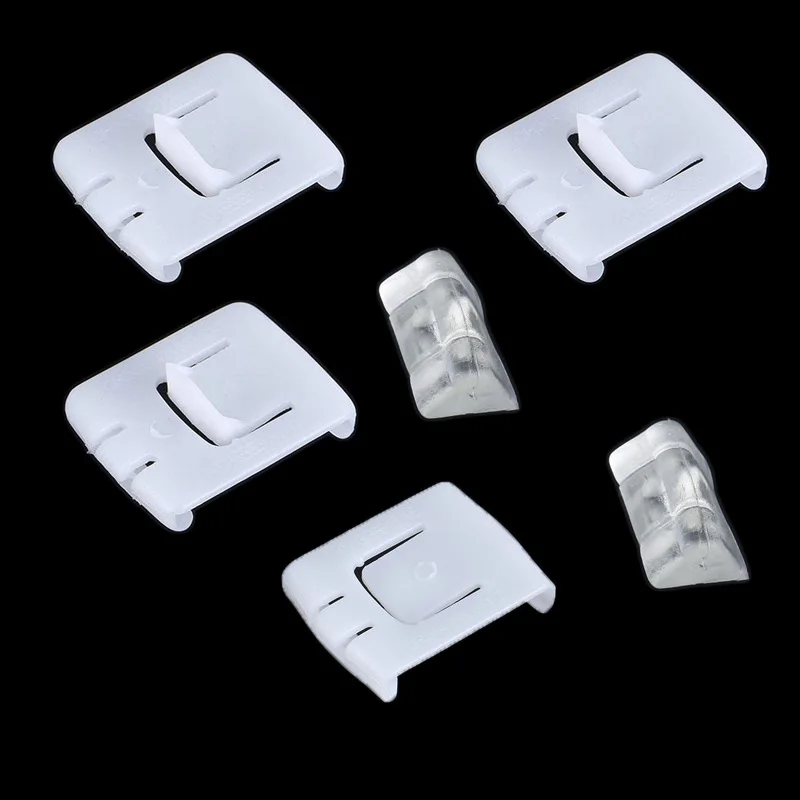 12Pcs Car Seat Slide Slider Groove Sliding Tooth Buckle Plastic Clips 435881203A C10 For Vw Golf 7 Mk1 Mk2 Mk3 Corrado Scirocco