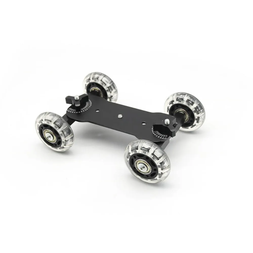 Mobile Rolling Sliding Dolly Stabilizer Skater Slider Camera Stand Photography Car For GoPro 7 6 5 4