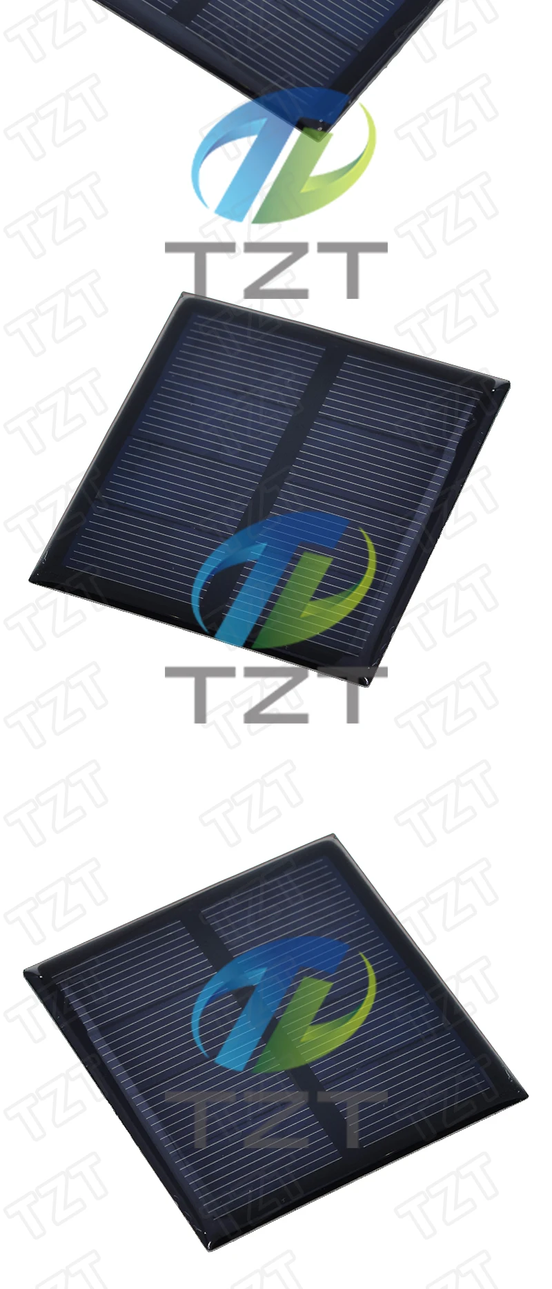 1/5PCS TZT Solarzelle 2V 150mA 0,3W 60*60MM Solar System DIY für Batterie Handy Ladung Polykristalline Solar Panel – Detail 9