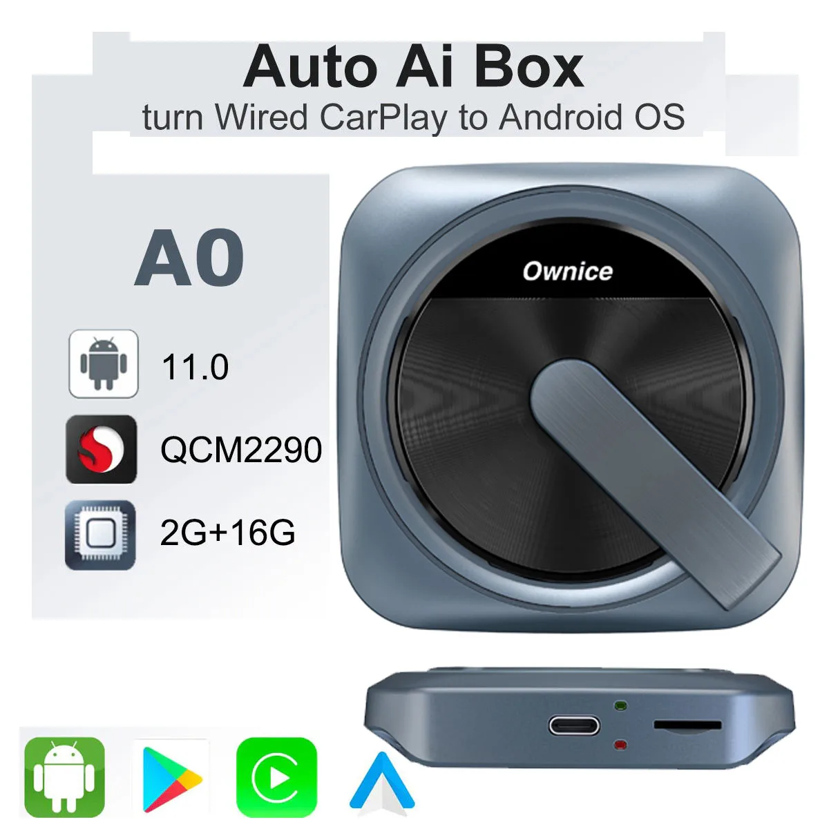 

Ownice Wired To Wireless Carplay Box for Kia VW Toyota Peugeot Dongle Android 11 TV Auto Ai Box Netflix Spotify Youtube