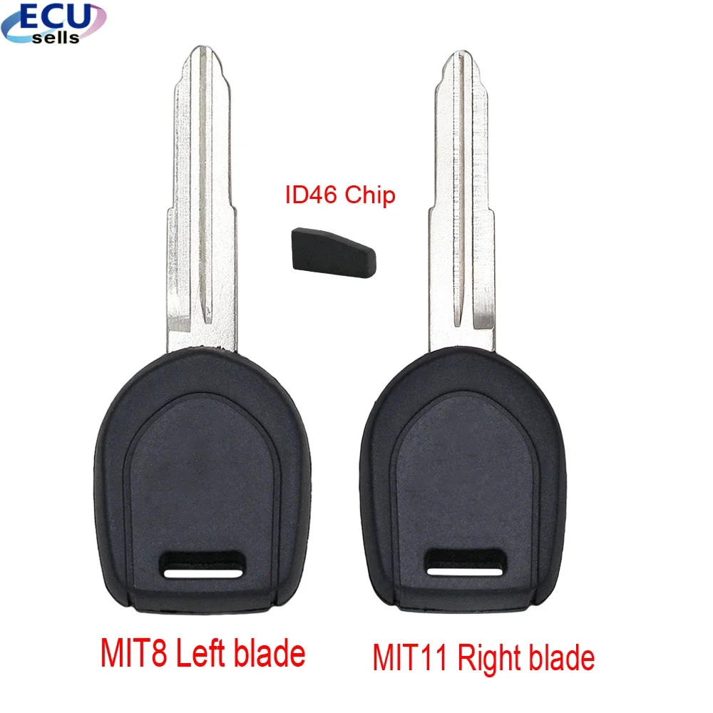 Transponder Car Key Case Shell For Mitsubishi Lancer Shogun Pajero Montero L200 Triton ID46 PCF7936 Chip MIT11R / MIT8 Blade