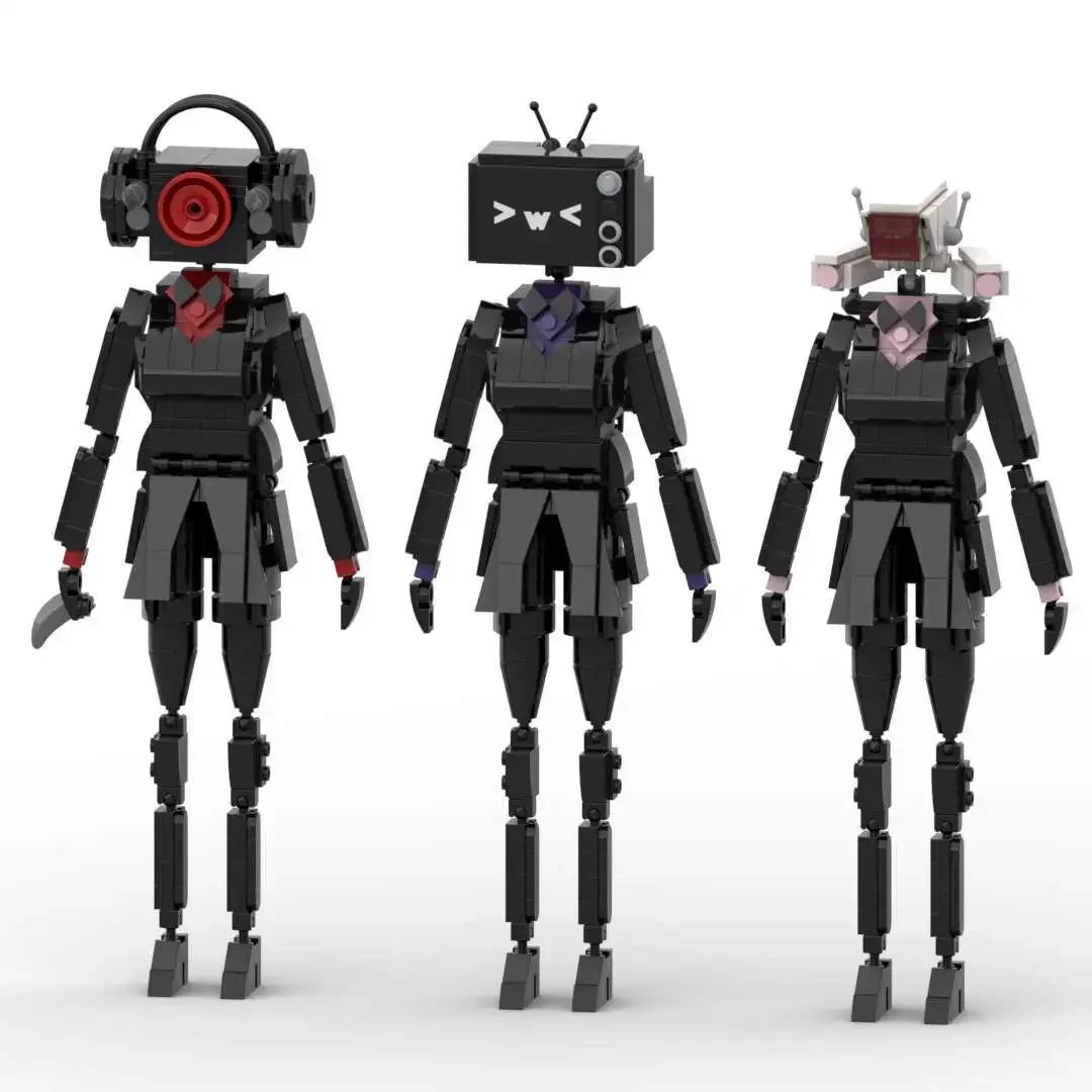 Moc Skibidi Toilet Vs Camera Man Toy Skibidi Toilet Building Block Skibidi Toilet Brick Toiletry Toy Uomo Donna Speaker Set Regalo