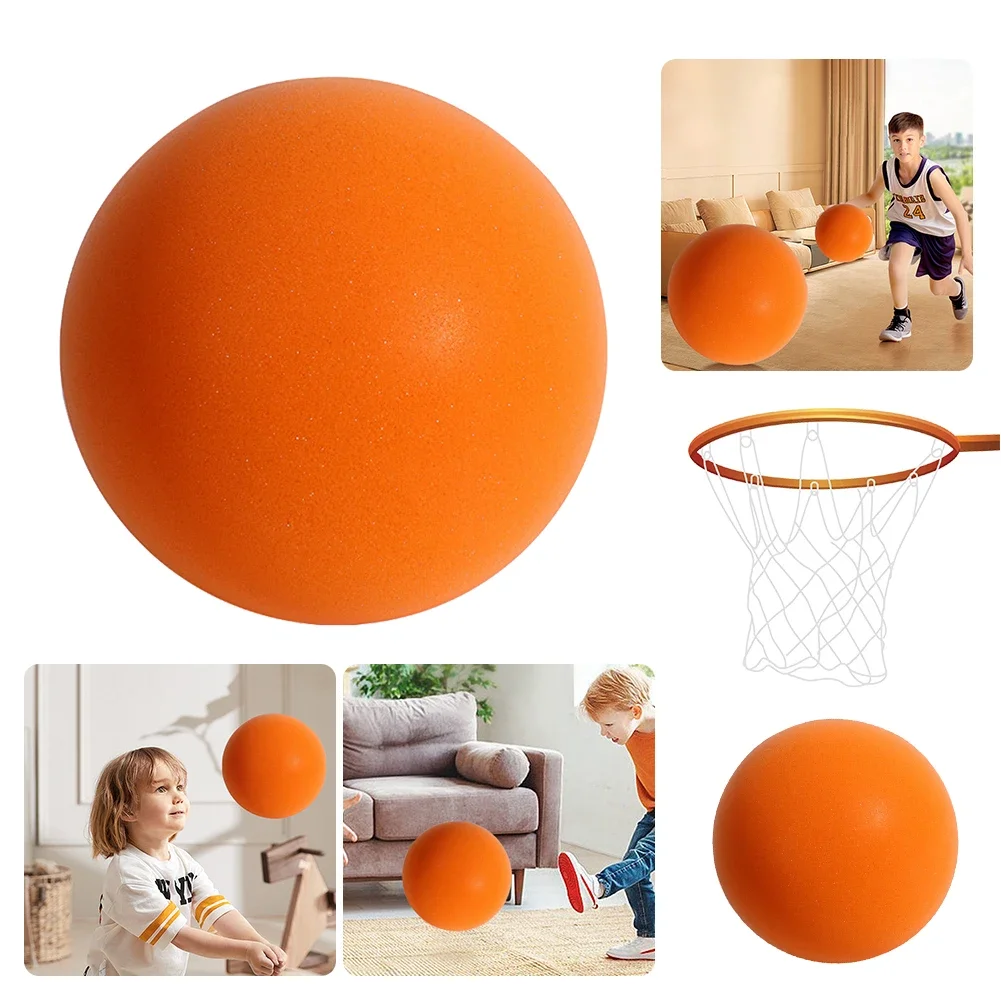 Basketball Balls 18/21/24CM Kids Bouncing Mute Silent 3/5/7 Indoor Silent Ball Foam Noiseless Basketball Soccer Accessories Toy
