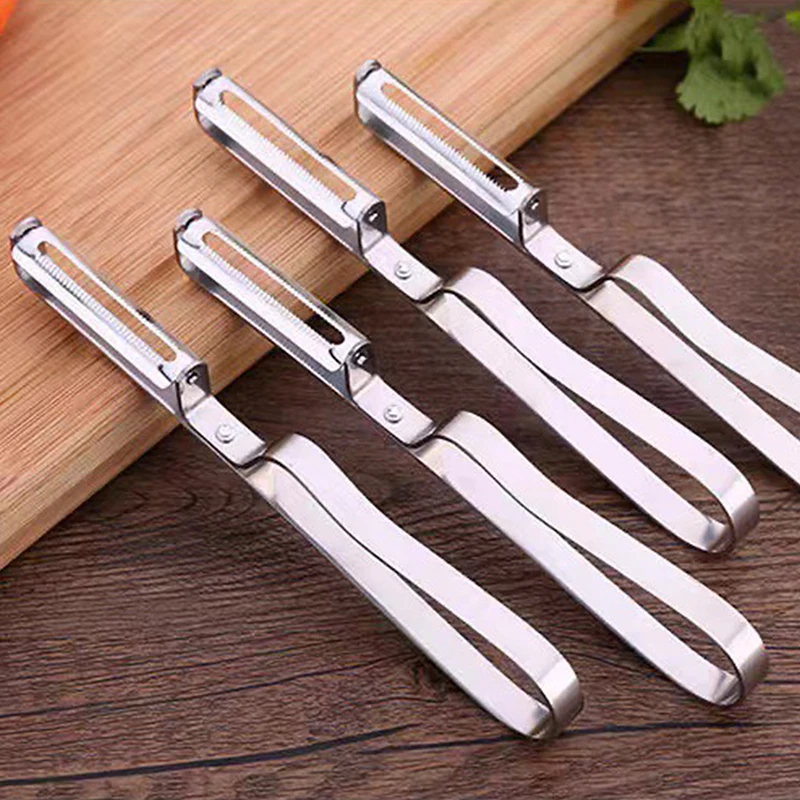 Stainless Steel Vegetable Fruit Peeler Multi-Function Thickened Handle Easy Clean Potato Carrot Peeling Knife Kitchen Gadget Stainless Steel Vegetable Fruit Peeler Multi-Function Thickened Handle Easy Clean Potato Carrot Peeling Knife Kitchen Gadget