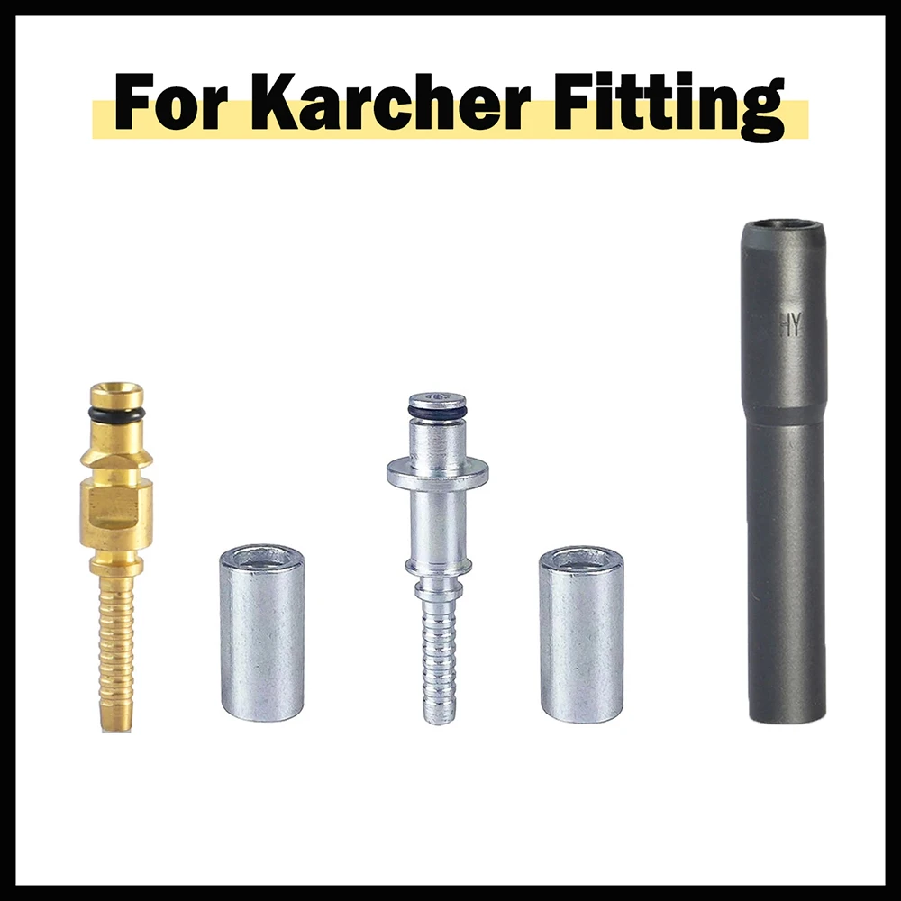 High Pressure Washer Hose Fitting Hose Plug Fittings With Sleeve For