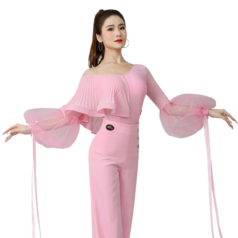 Woman Modern Dancing Clothes Women Ballroom Dancing Leotard Jumpsuit Latin Clothes Zy162-3