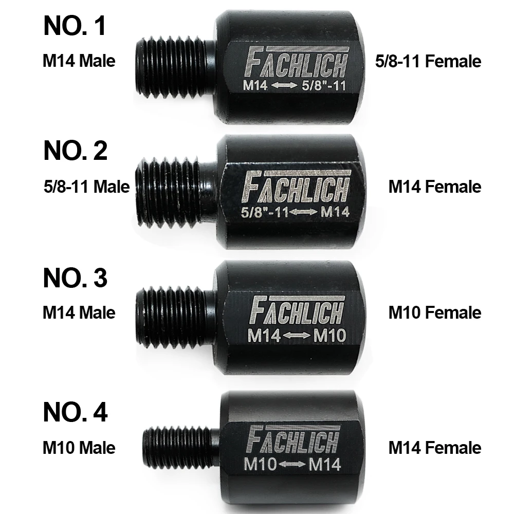 FACHLICH 1pc 어댑터 다른 스레드 다이아몬드 코어 비트 드릴 그라인더 커터 M14  M10 또는 M14  5/8-11 또는 5/8-11  M14
