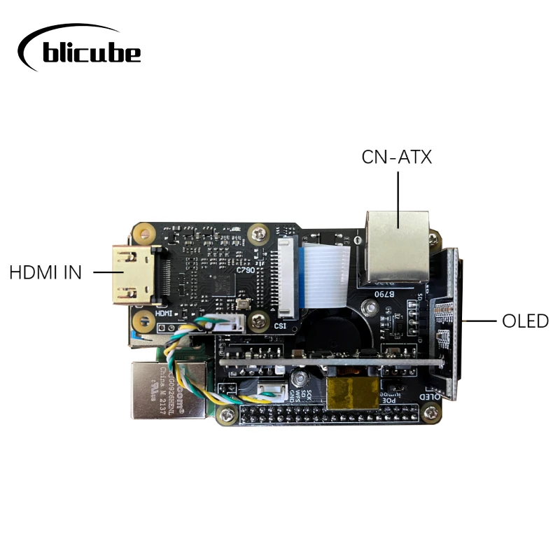 PiKVM v3 BliKVM HAT IP�� ���� KVM ����� ���� 4b PoE HDMI CSI