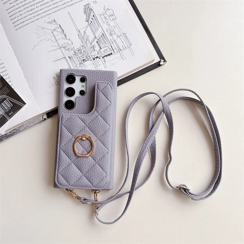 Elegant Crossbody Wallet Phone Case with Card Holder Cover