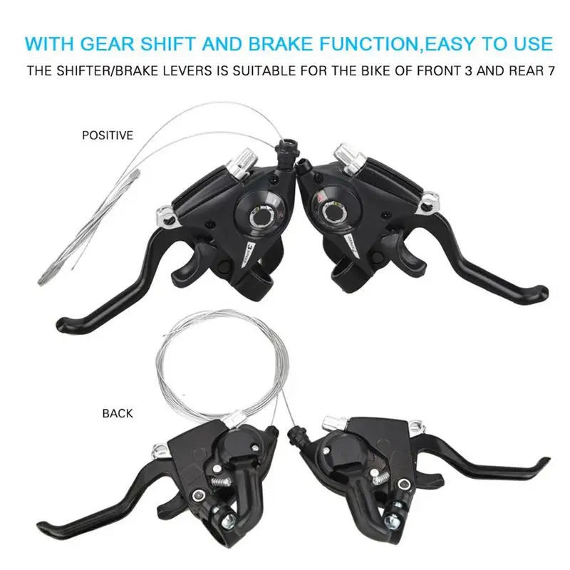 Mountain Bike Shifter EF51-7 /EF51-8 MTBs Bike Brake Lever Shifter Set Aluminum Alloy 3x7/3x8 Speed Shifter Bike Accessories