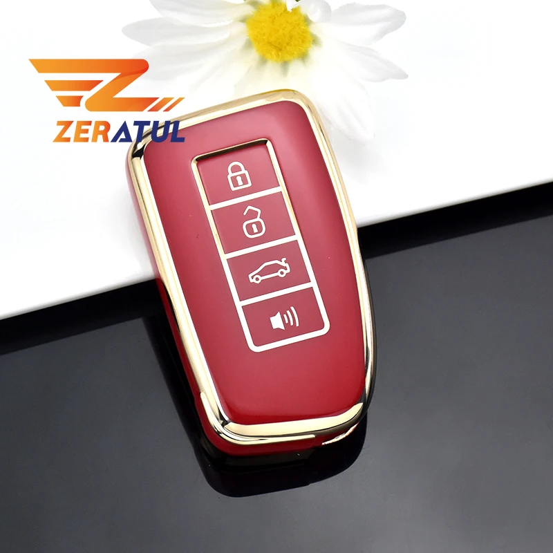 3/4 Pulsanti Tpu Shell Per Lexus Es Ls Ux 300E Nx Lc Nx Gs Rx Is Es Gx Lx Rc 200 250 350 Ls 450H 300H Cover Per Chiave Auto