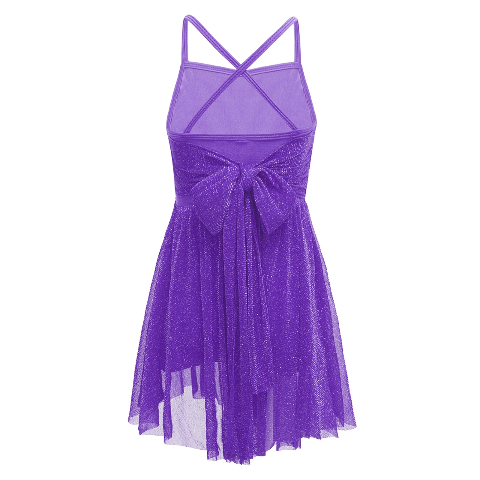 Kids Girls Glittery Mesh Straps Latin Ballet Dance Leotard Dress Ballerina Costume girls dress children dance suit