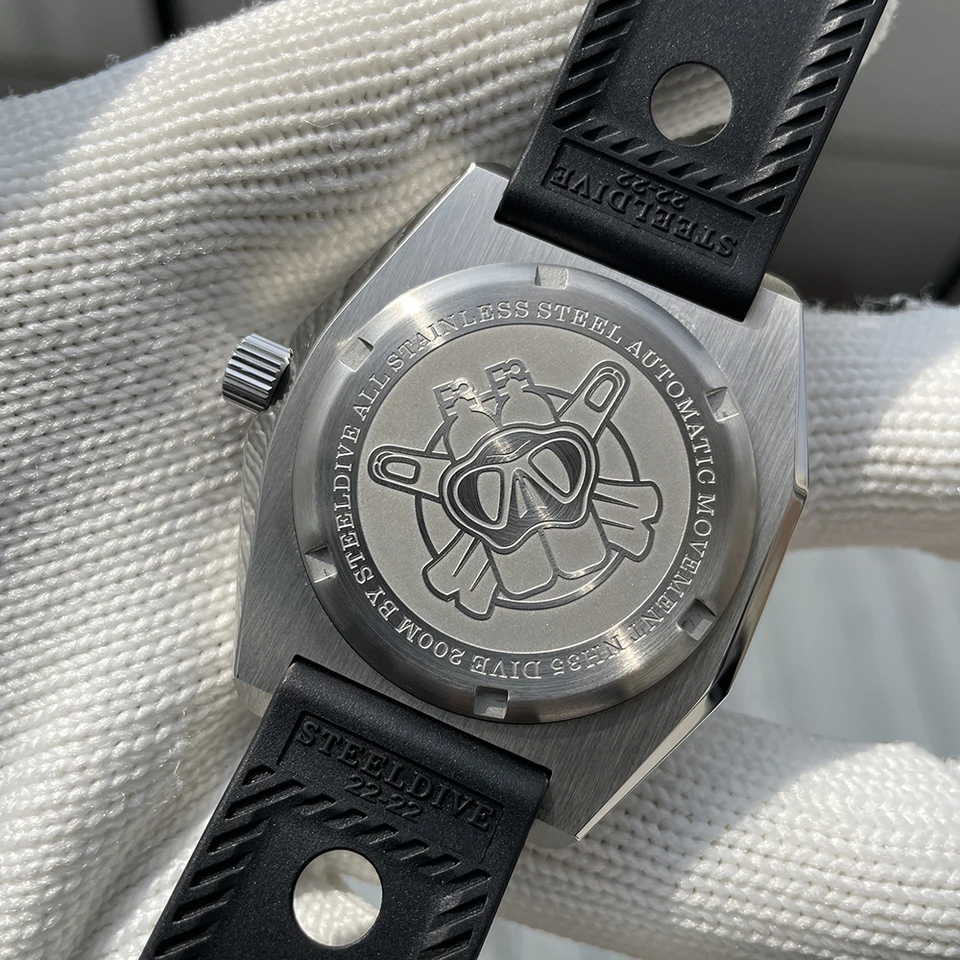 STEELDIVE Brand SD1963 New Arrival Black Dial Ceramic Bezel 200M