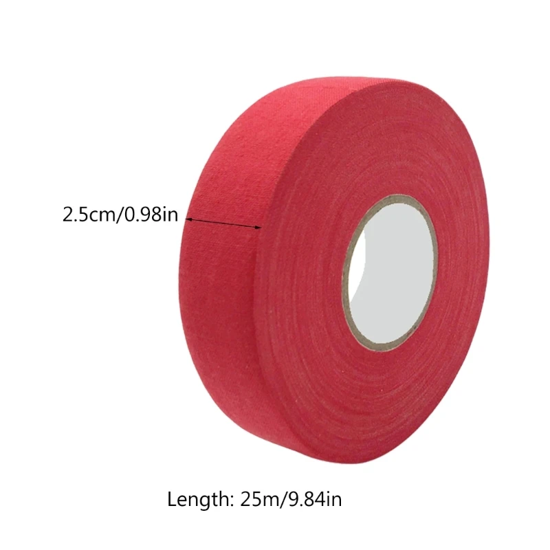 Hockey Tape, 27 Yards Hockey Stick Tape, Self-Adhesive Badminton Handle Ice Hockey Grip Tape Roll Anti-slip Sport Accessory 25m