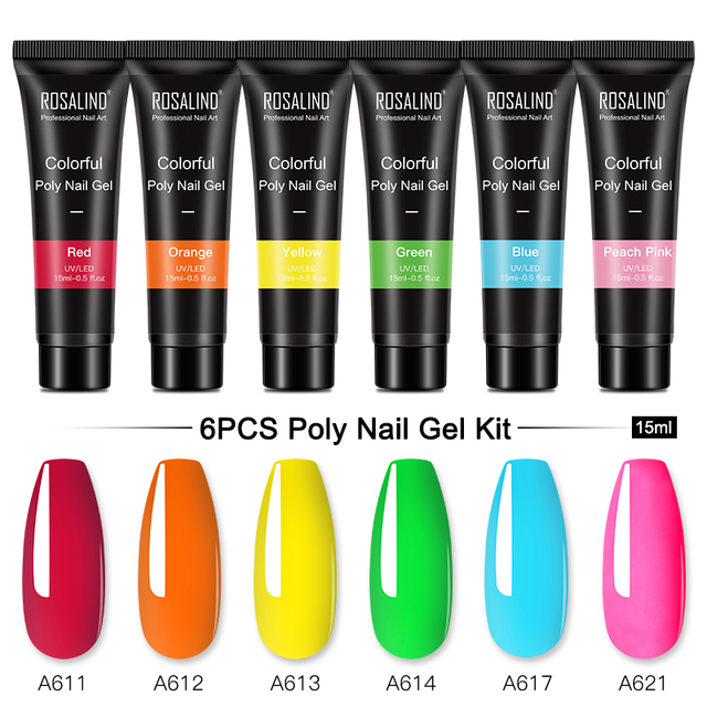 Poly Nail Gel Set For Nails Extension 15ml Gel Polish Semi Permanent Vernish Base Top Coat Gel Varnish Gel Nail Polish