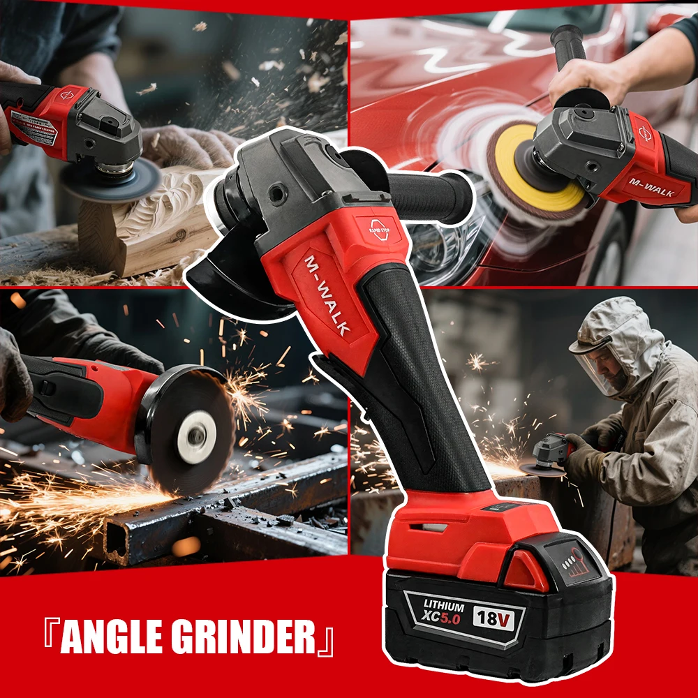 M-WALK 8500RPM High Speed Brushless Angle Grinde 3
