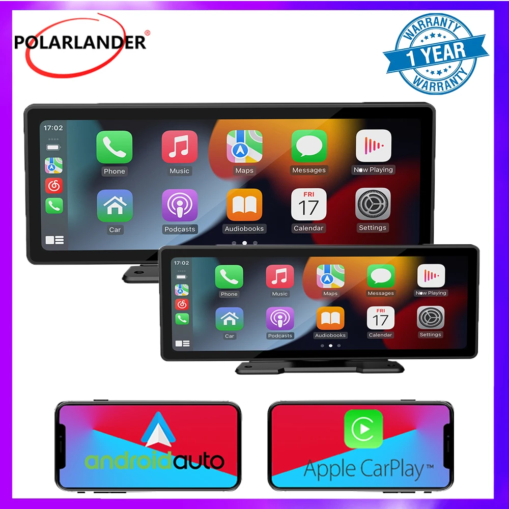 

Car Stereo Audio 9'' Wireless Carplay Android Auto Car Multimedia Player Portable Car MP5 Stereo Bluetooth IPS Touch Screen