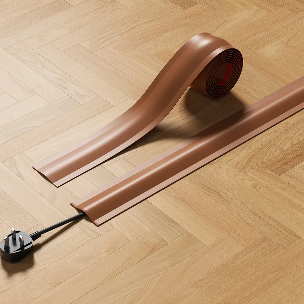 Capa de cabo macio de alta qualidade, durável, flexível, gerenciamento de cabos, protetor de cabo de PVC, escritório