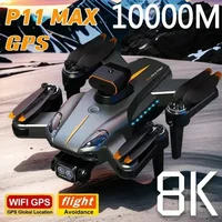 P11s Max Drone 8K 5G GPS Professional HD Aerial Photography Dual-Camera Obstacle Avoidanc Brushless Quadrotor Children Gifts