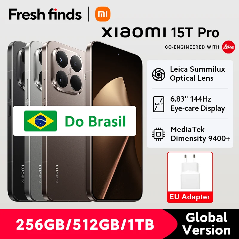 新品未開封 Xiaomi 15T Pro グローバル 12/1TB Black Genuine Xiaomi 15T Pro 5G 1TB 12GB RAM Factory Unlocked GSM GLOBAL