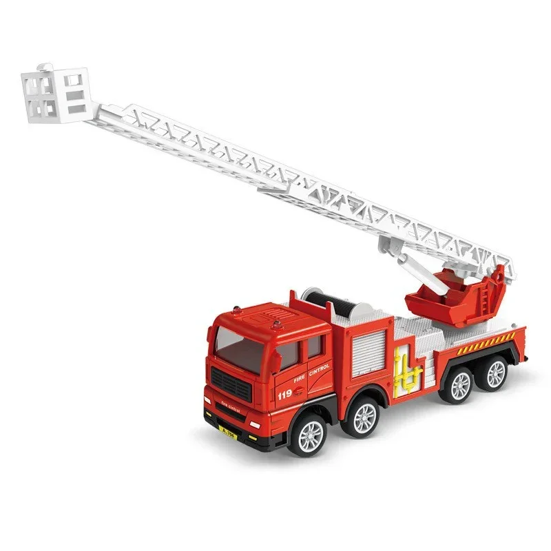 Plastic Fire Engine Car Toy For Kids Construction Play
