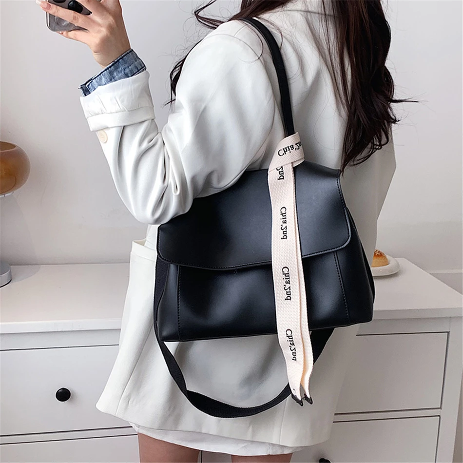 Large Capacity Women's Tote Bag Luxury Designer PU Leather