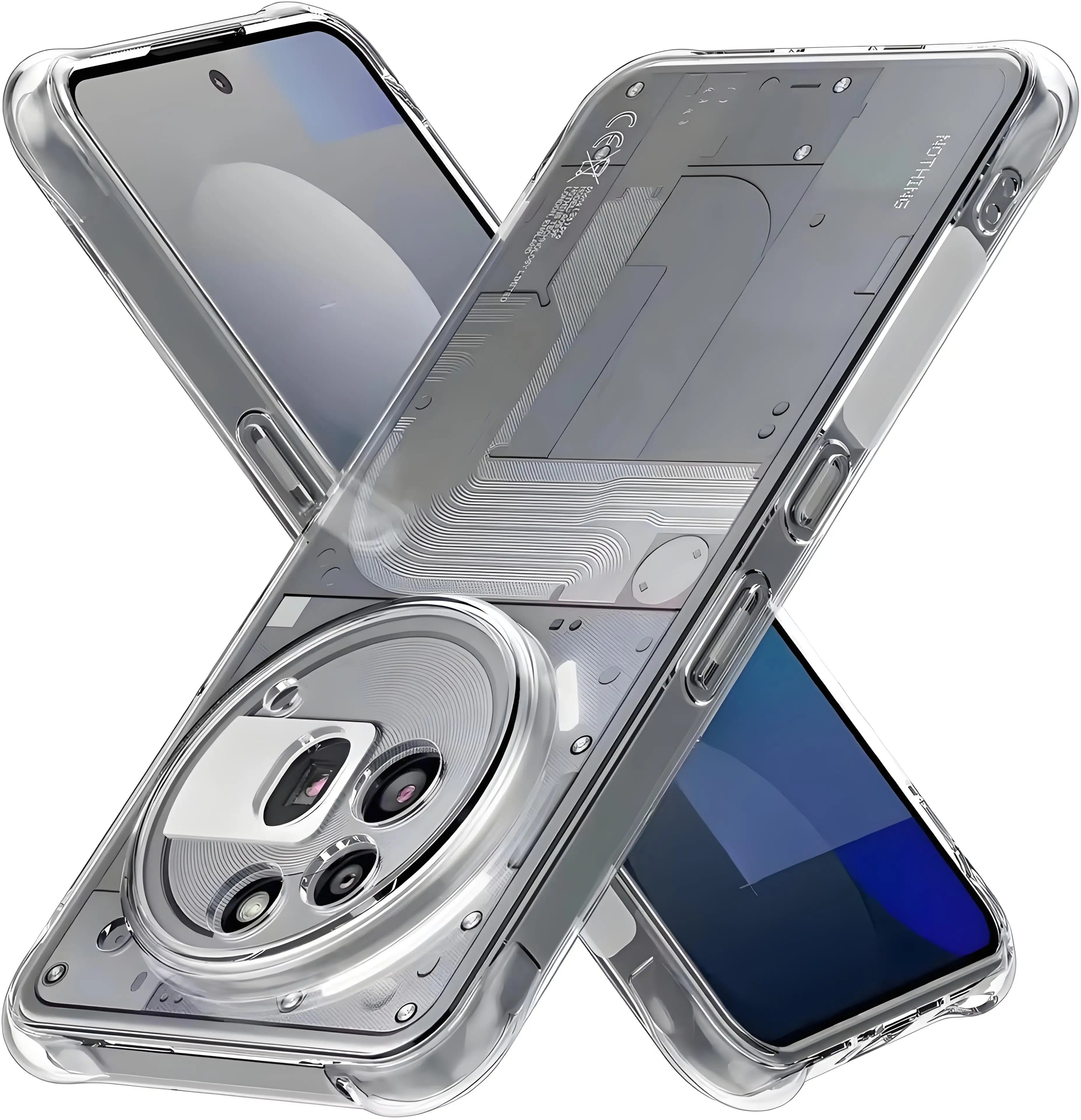 Transparent Shockproof TPU Protective Case with Reinforced Corners