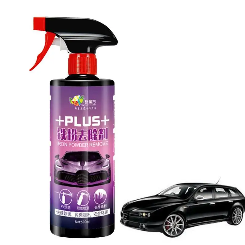 

ML Auto Car Wheel Paint Surface Iron Powder Remover Car Rim Care Cleaner Wheel Coating Agent Car Paint Cleaning With Towel
