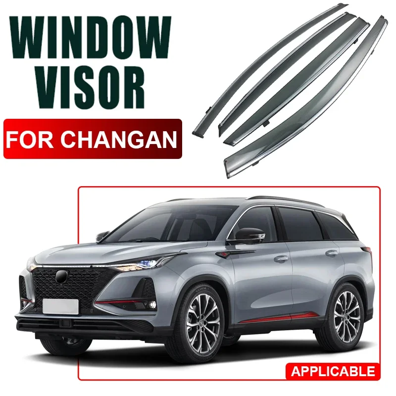 

4pcs For CHANGAN LAMORE HUNTER EADO PLUS UNI-T UNI-K UNI-V CS35 CS55 CS75 CS85 CS95 PLUS 2012-2025 Car Window Visor Accessories