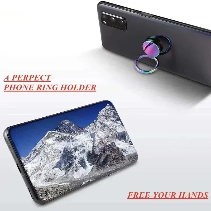 360° Rotatable Metal Phone Ring Holder and Stand - Universal Design