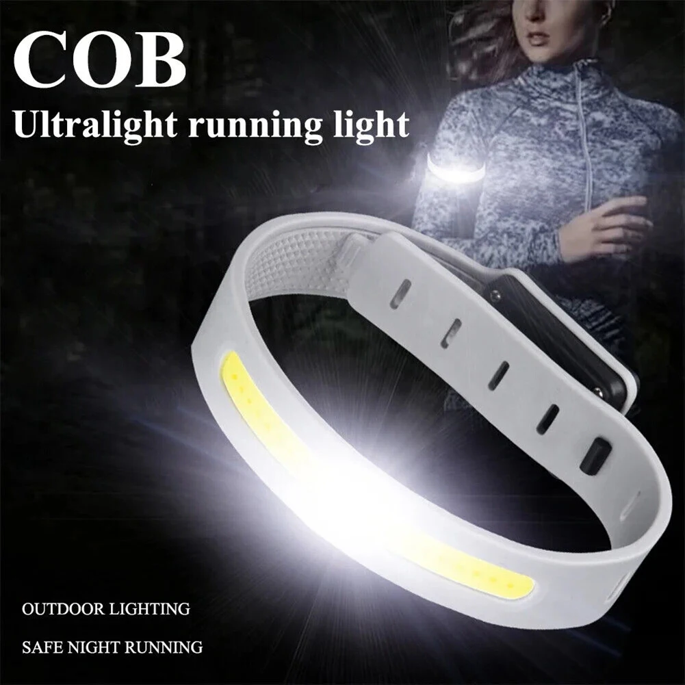 

Mini Portable Wrist Flashlight COB Bead Wrist Light Type-C Charging 3 Lighting Modes Hand Free Night Running Light
