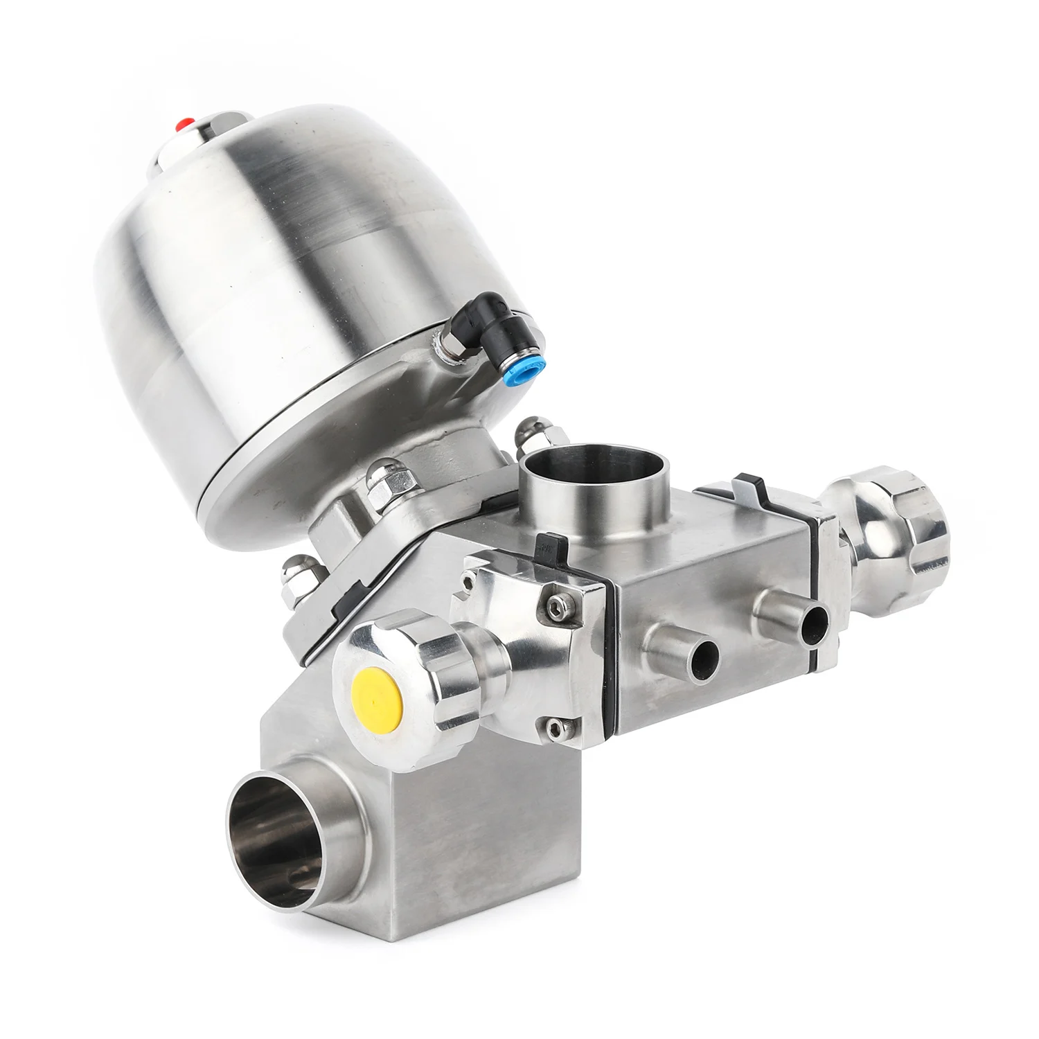 Donjoy Valvola Pneumatica Sanitaria A Membrana A 3 Vie Valvola A Membrana In Acciaio Inossidabile Per Latte Per Bevande
