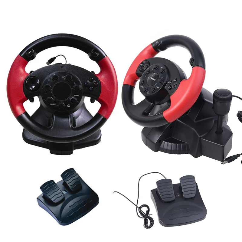 Gamepad Steering Wheel For FT33D3 D7 Series 200 Degree Rotation Angle Dual Motor Vibration For PS3/for PS2/PC Drop Shipping