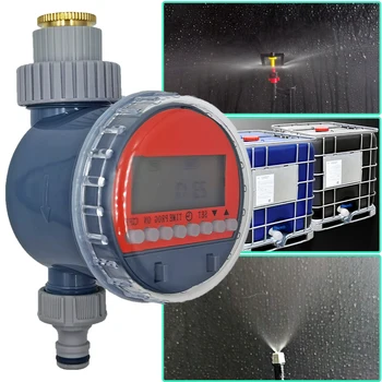 Oasis Ball Valve Irrigation Timer Automatic LCD Watering Electronic Water Tank Controller Irrigator for Home Garden Greenhouse 1