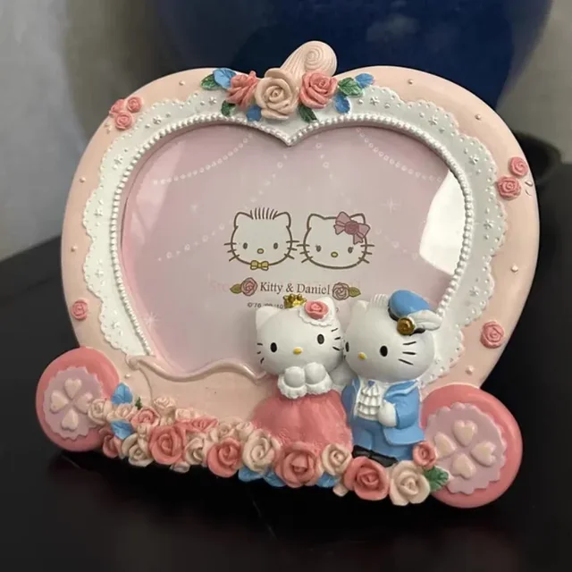 산리오 헬로 키티 호박 마차 수지 사진 프레임