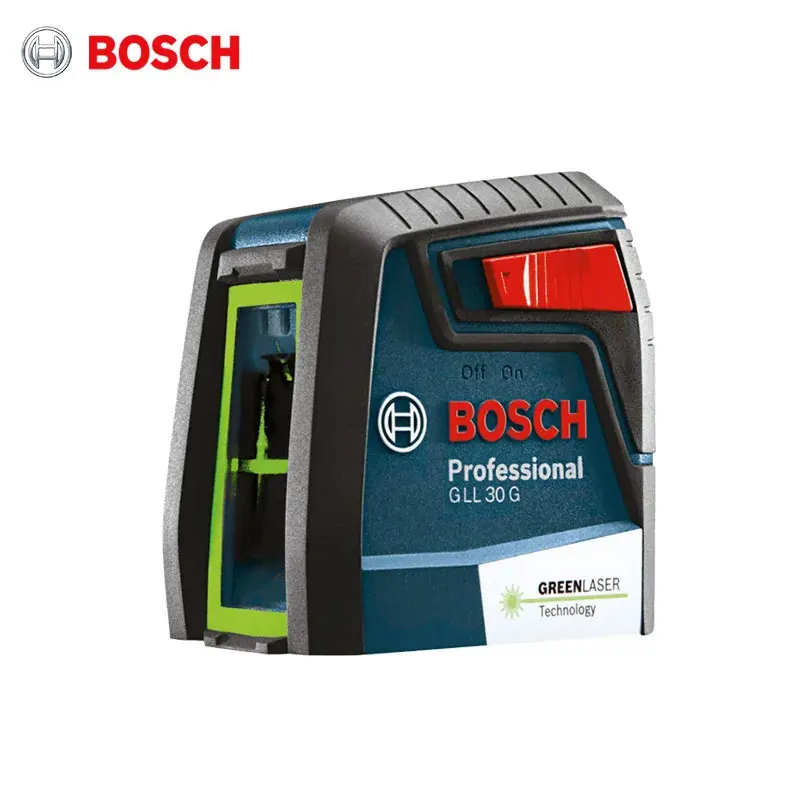 

Bosch GLL30G Green Laser Level Machine High Precision 2-Line Horizontal Vertical Cross Line for Construction Tile Tool Carpentry