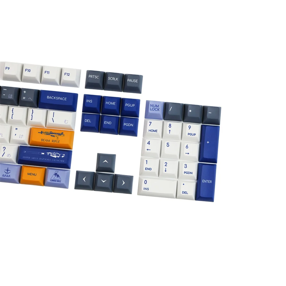 Anime Original Guerreiro Pbt Keycap 139 Chaves Kca Perfil Cereja Similar Mais Gatilho Rápido Dye-subbed Teclado Mecânico - Imagem 2