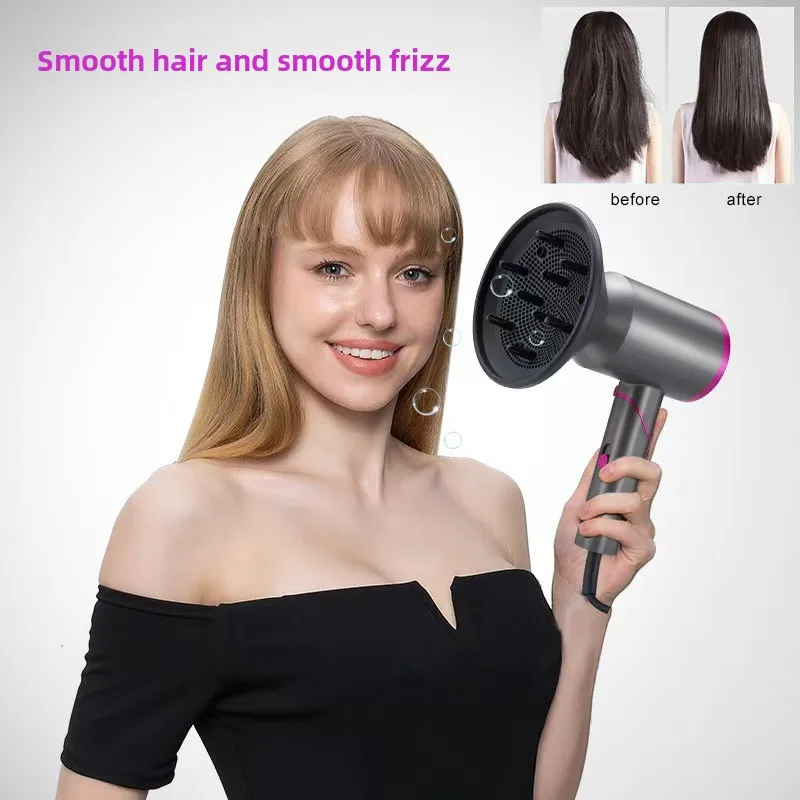 Negative ion blower with Foldable Handle Fast Drying Low Noise Blow Dryer for Women Men Portable Constant Temperature Blow Dryer 3