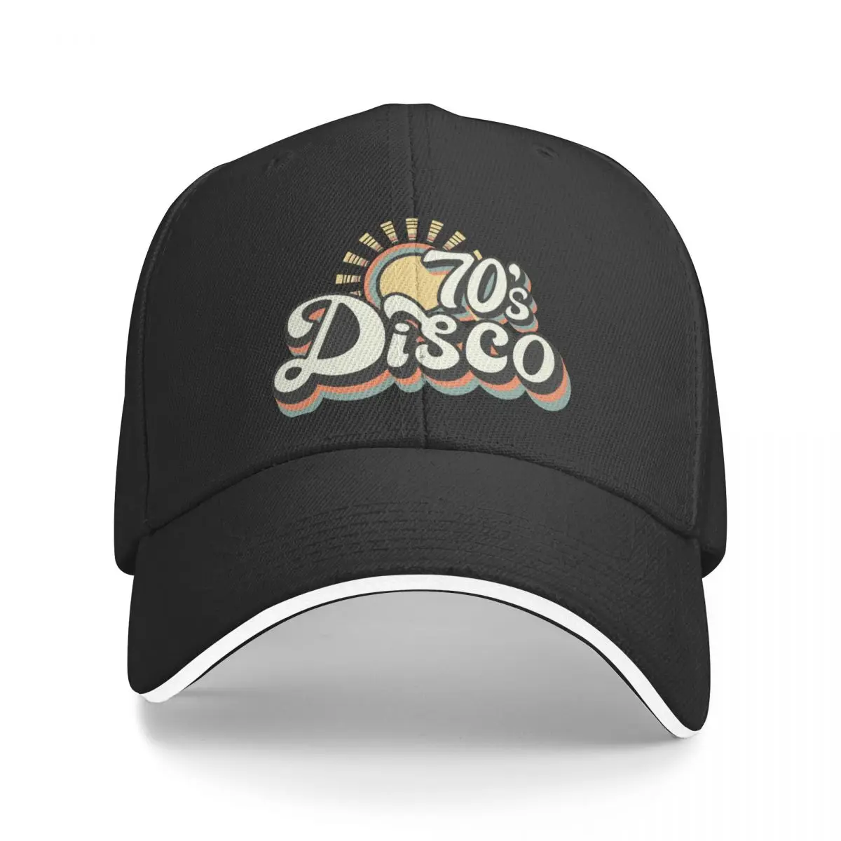 

Retro 70s Vintage Disco Summer Typography Baseball Cap Military Cap Man New Hat Thermal Visor Men Hats Women's